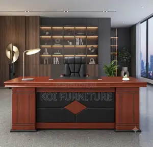 Office Desk; 1.8 Meters Executive Mahogany Made Office Desk