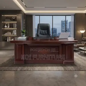 Office Desk; 1.8 Meters Executive Mahogany Made Office Desk