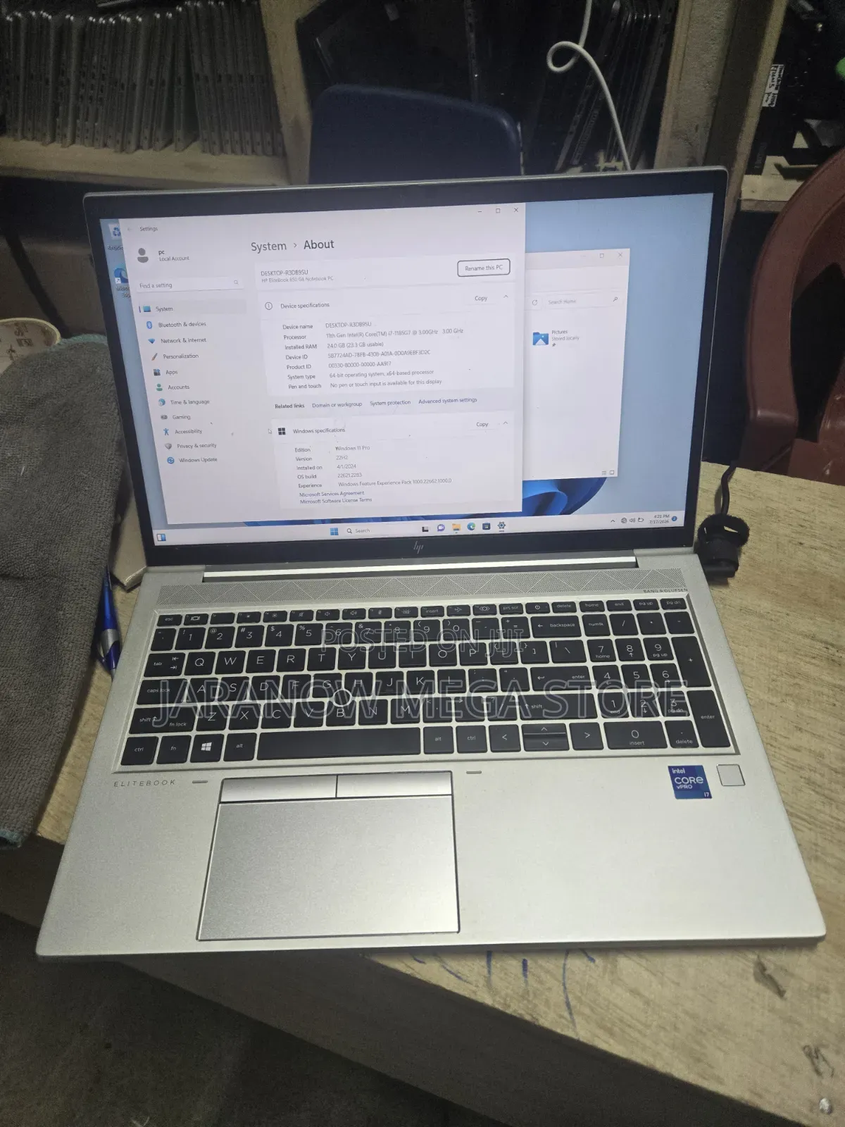 Laptop HP EliteBook 850 G8 16GB Intel Core i7 SSD 512GB