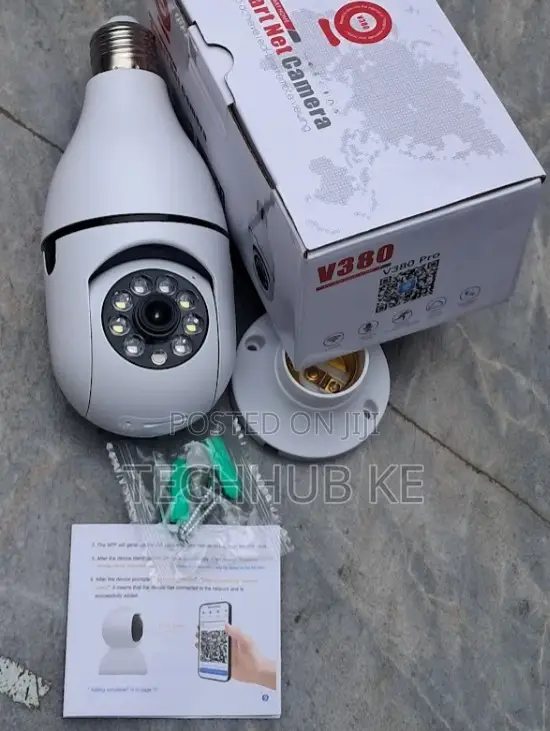 E27 Bulb PTZ CCTV Camera 1080P HD WiFi Home Security Camera