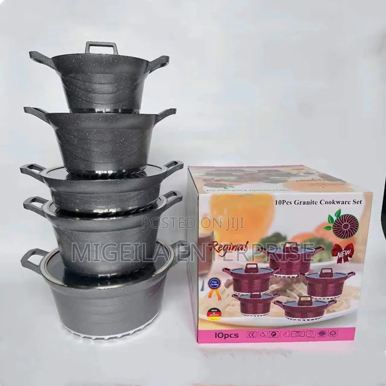 10pcs Bosch Granite Cookware Set