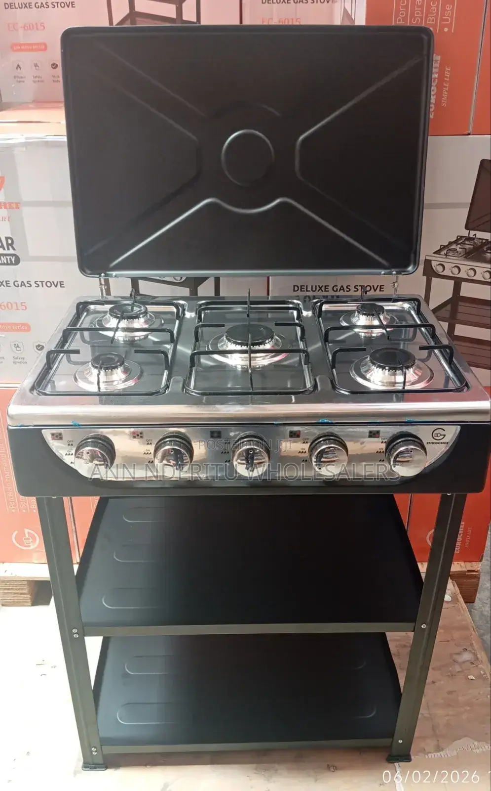 5burners Standing Cooker With Shelves