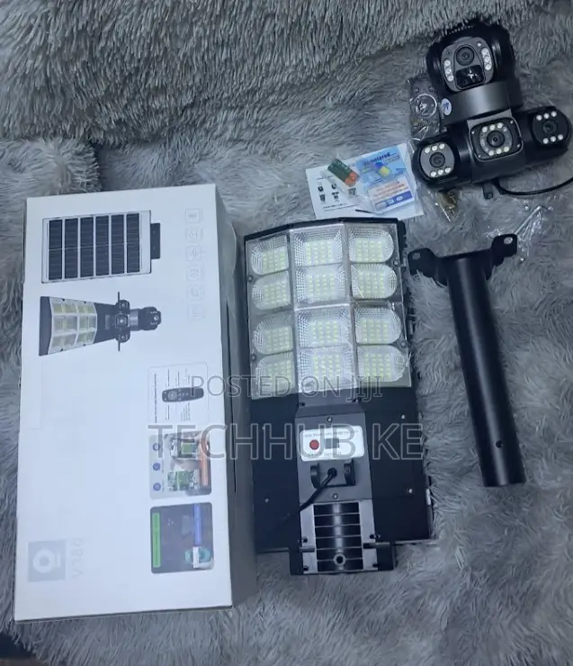 Solar Floodlight Camera 4G PTZ Security Outdoor 4G CCTV Camera