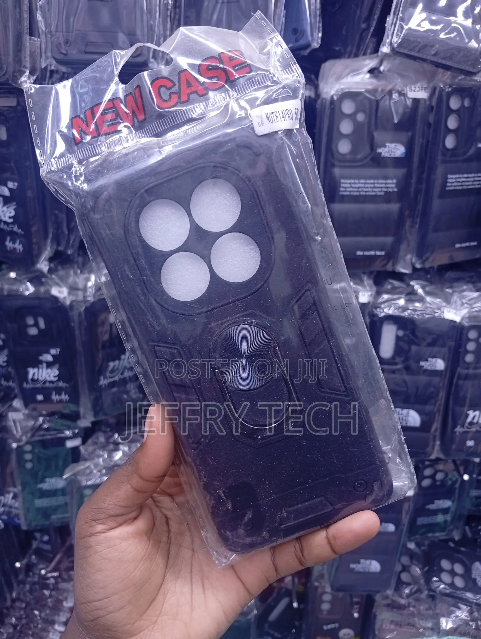 Redmi Note 14 Pro Black Hybrid Armor Case