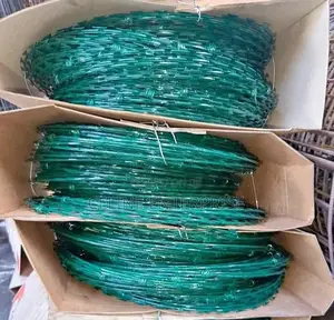 10M Green Galvanized Razor Wire