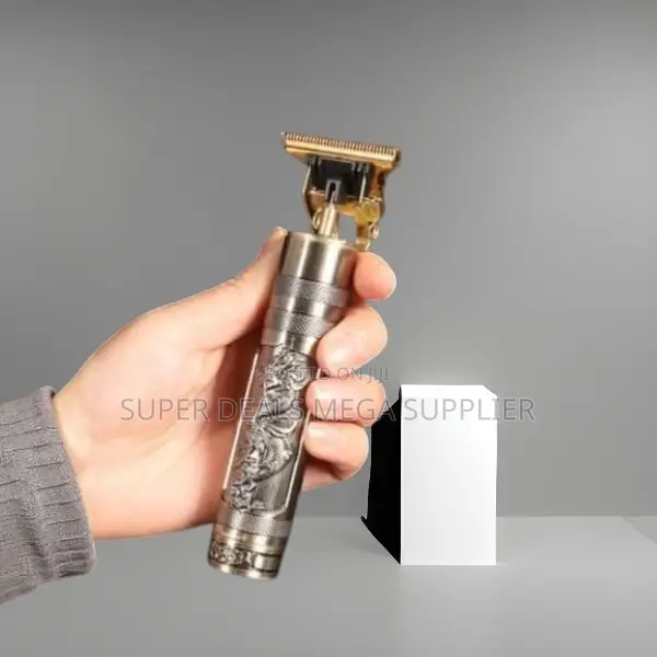 Professional Vintage T9 Beard Trimmer _ Ergonomic Non-Slip Metal Body