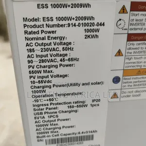 2kw - 1000 Watts Redsun Power Station for Home, Office Business Bkup