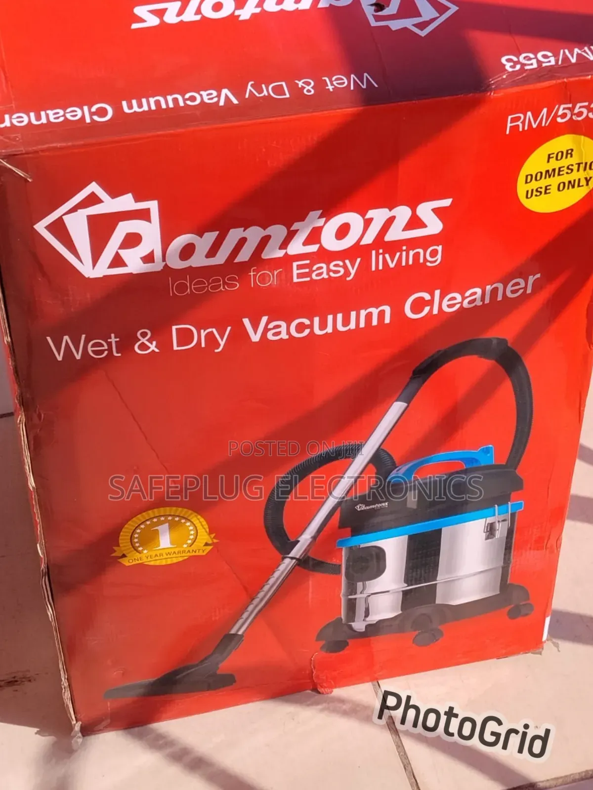 Ramtons Wet and Dry Vacuum Cleaner 21 Litres - RM/553