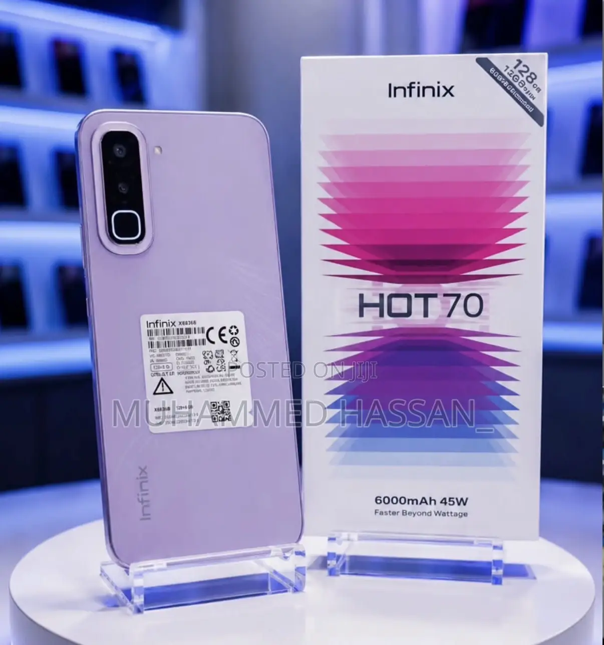 New Infinix Hot 70 128 GB Gray