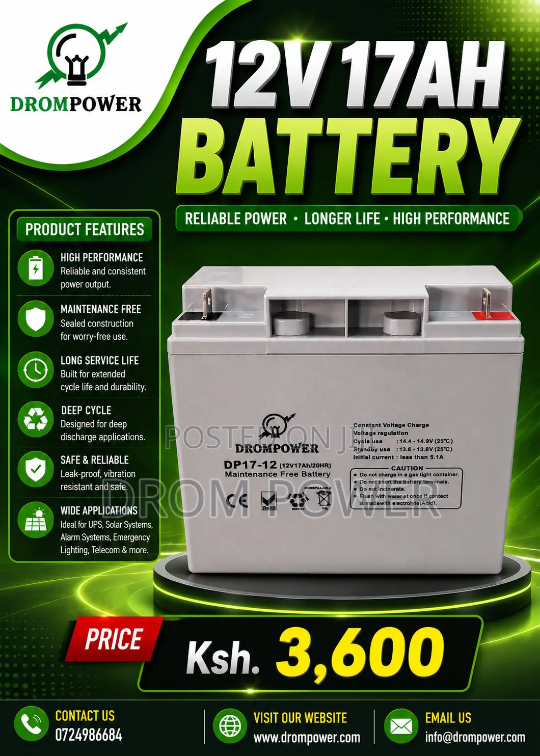 12v 17ah Battery