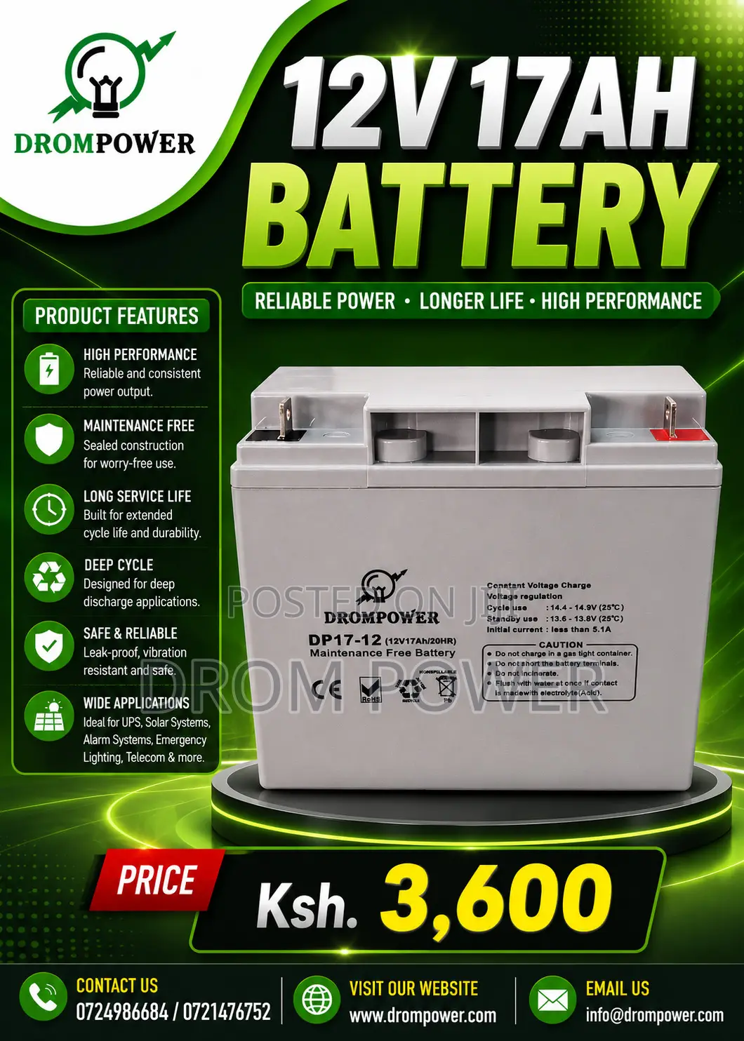12v 17ah Battery