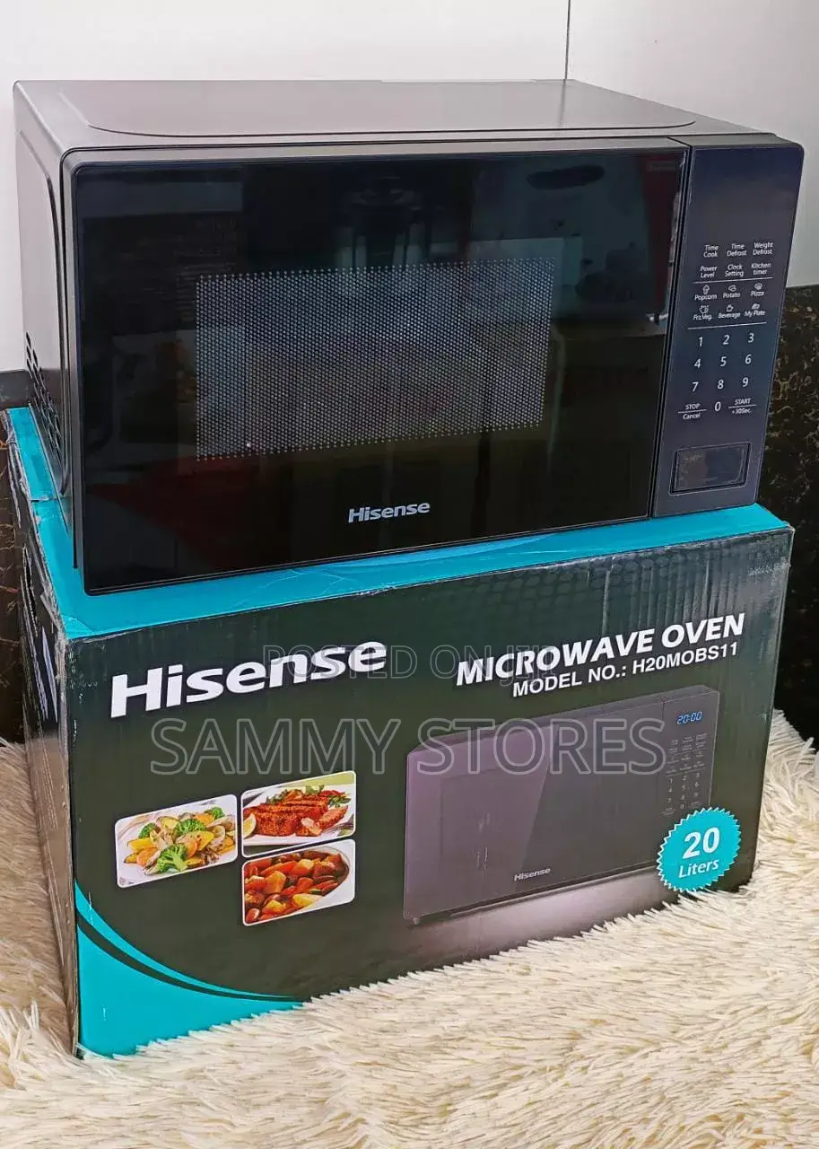 Hisense 20L Digital Microwave Oven – 700W, 11 Power Menu, Black