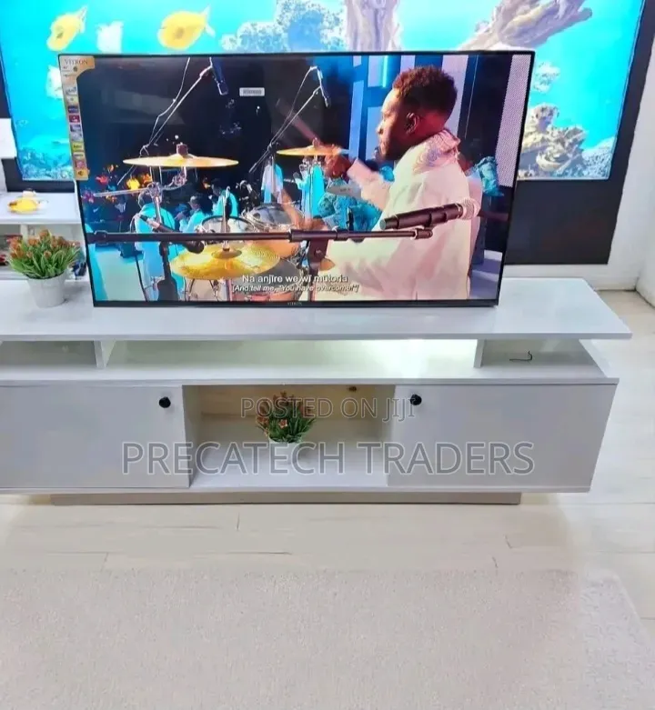 TV Stand Oslo 5ft Entertainment TV Cabinet – White
