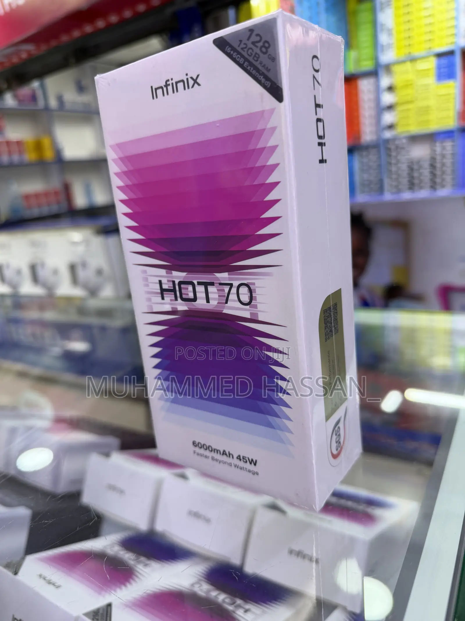 New Infinix Hot 70 128 GB Gray