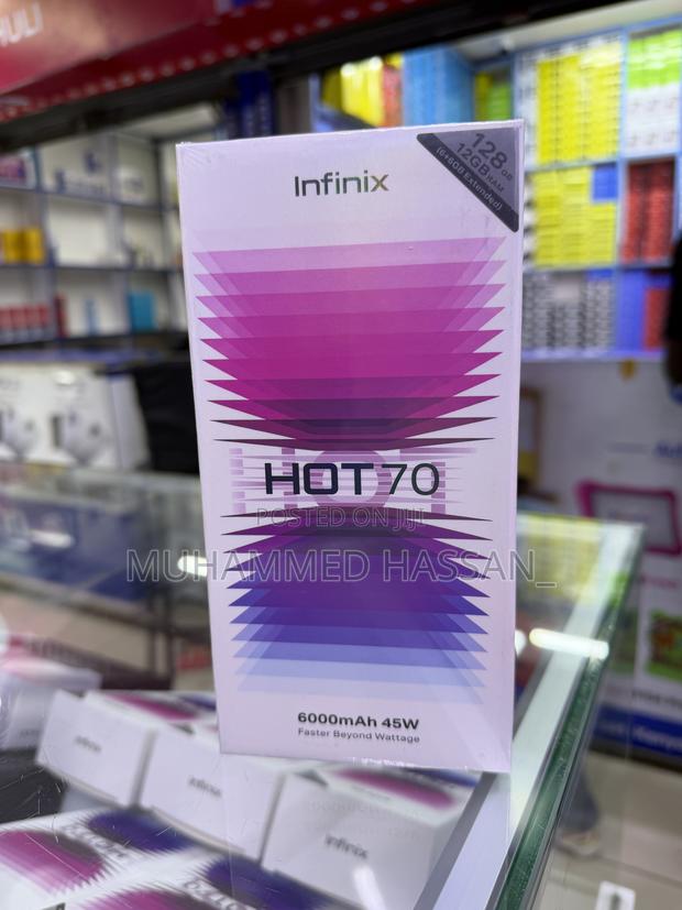 New Infinix Hot 70 128 GB Gray