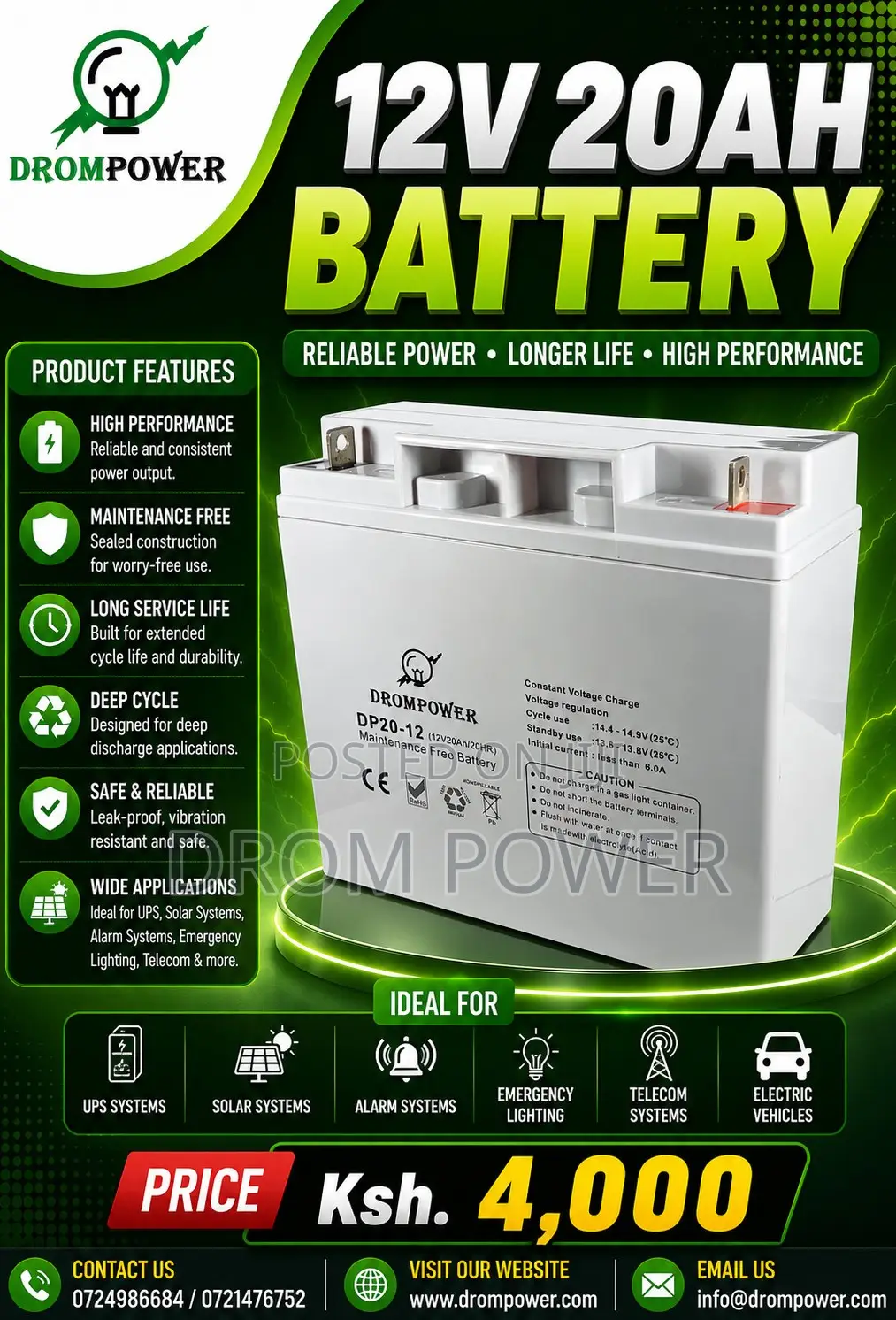 12v 20ah Battery