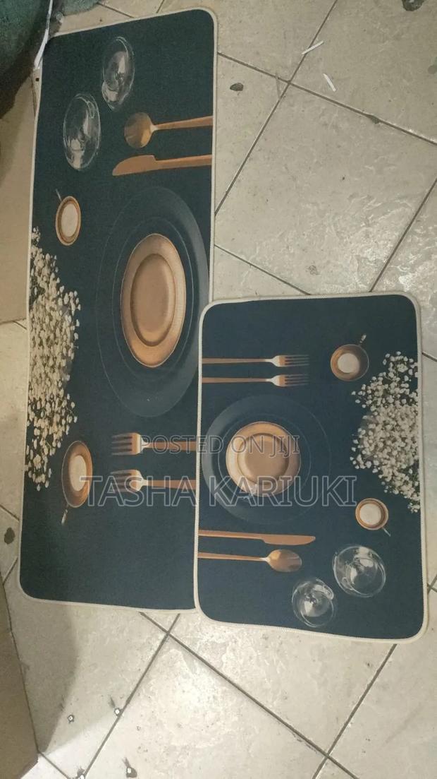Rubber Kitchen Mat 2pcs