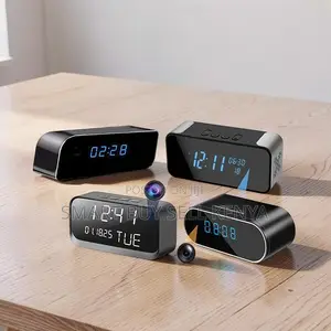 Intelligent Ultra HD WiFi Alarm Table Clock Hidden Spy Camera