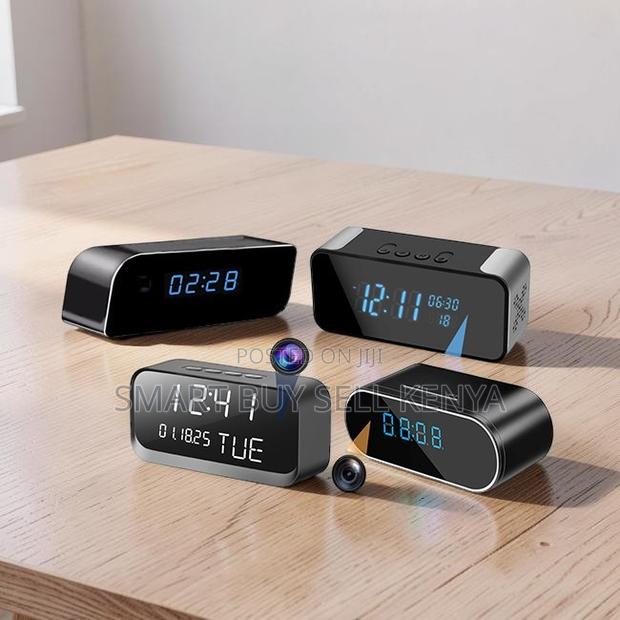 Intelligent Ultra HD WiFi Alarm Table Clock Hidden Spy Camera