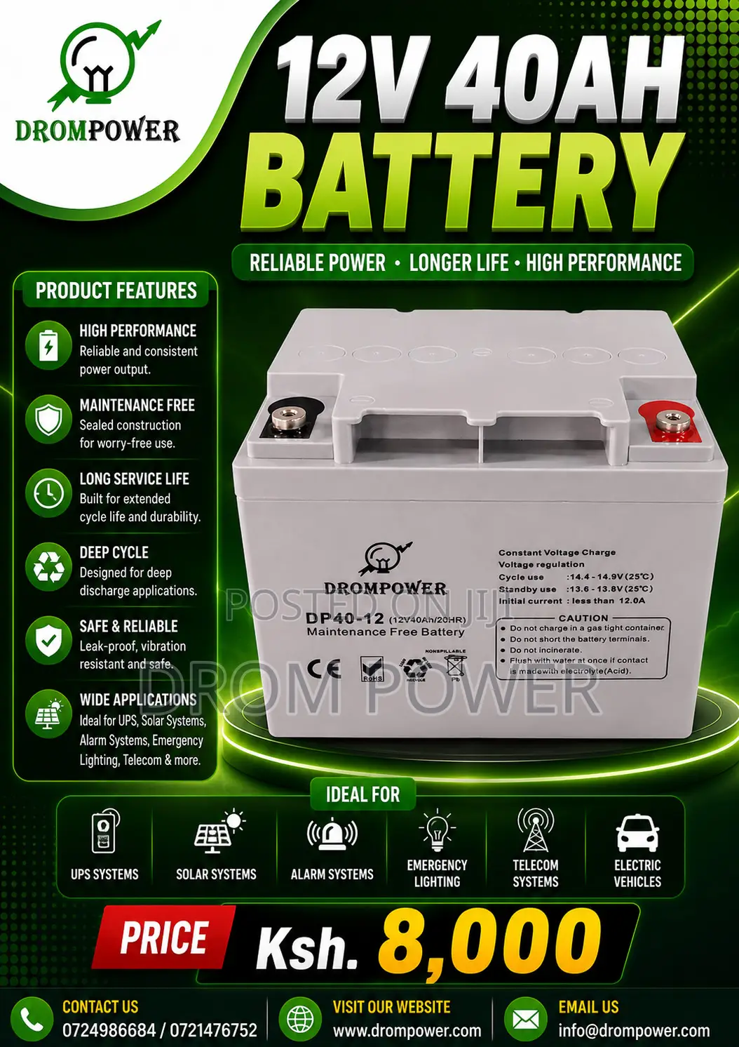 12v 40ah Battery
