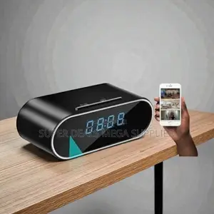 Easy-to-Install Ultra HD WiFi Alarm Table Clock Hidden Spy Camera