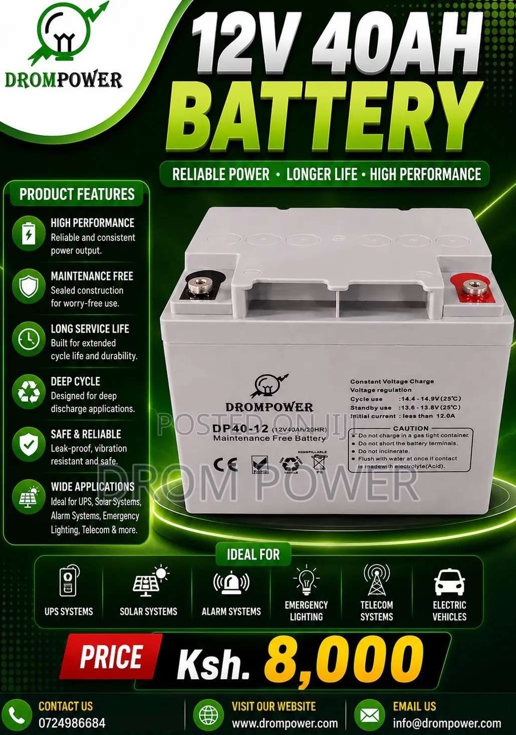 12v 40ah Battery