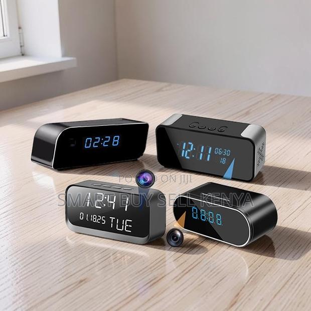 Concealed Design Ultra HD WiFi Alarm Table Clock Hidden Spy Camera