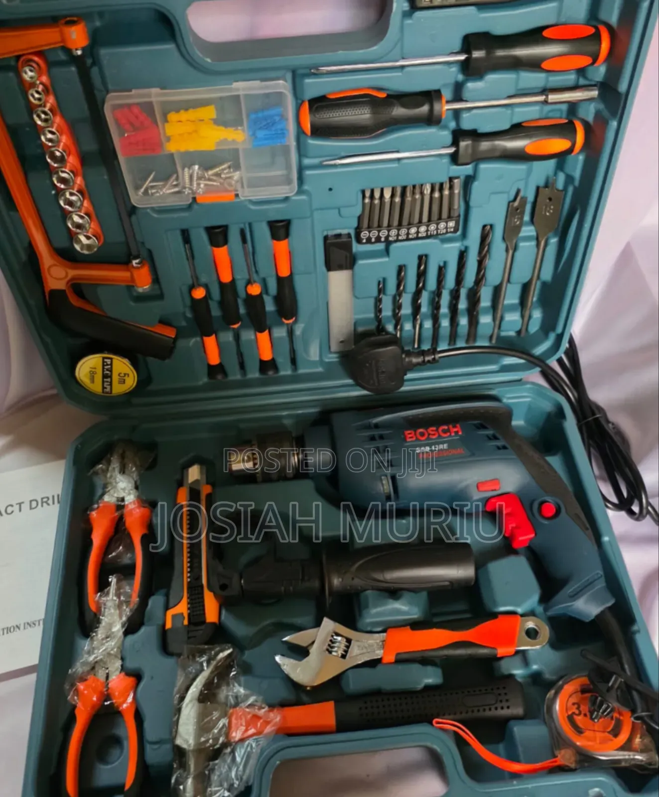 Bosch Electric Corded Drill Set