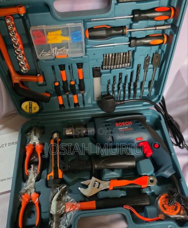 Bosch Electric Corded Drill Set