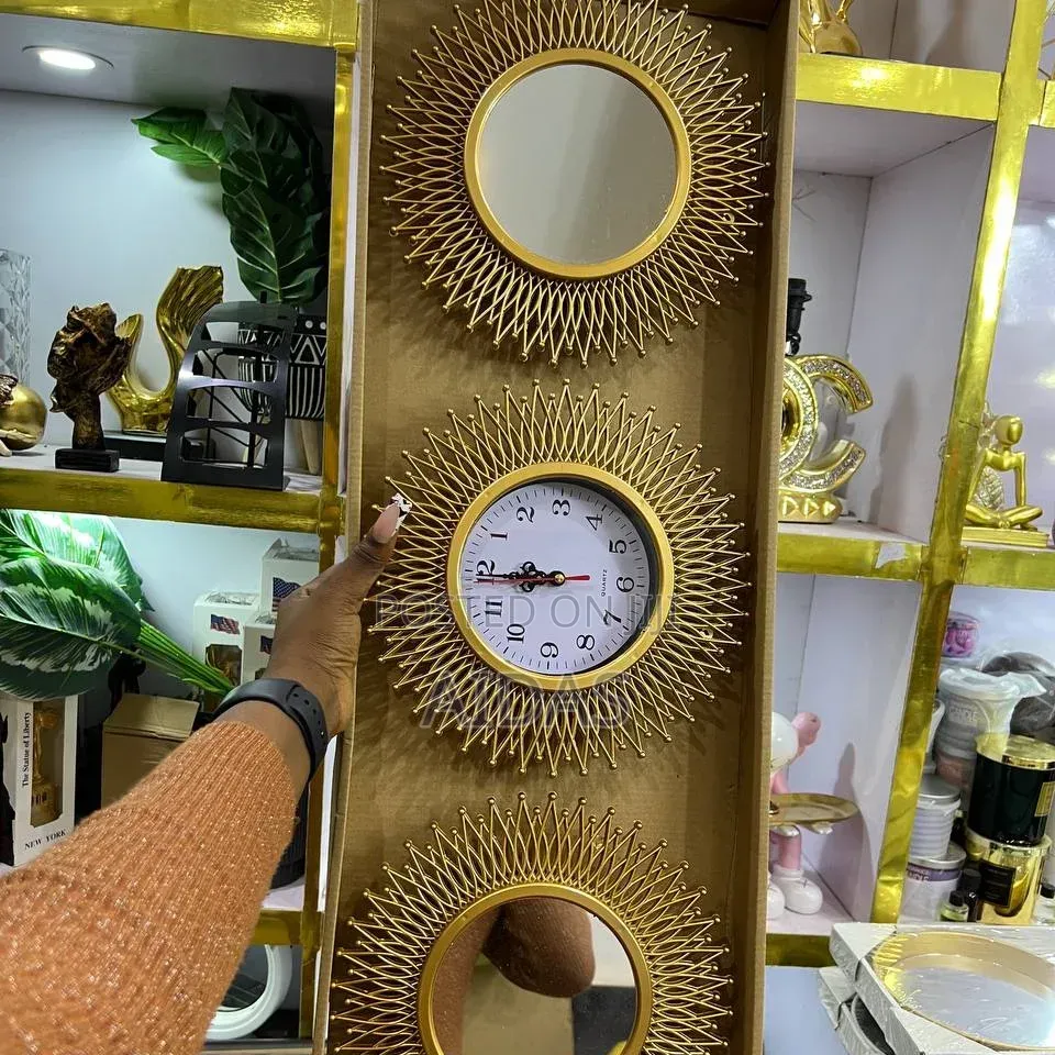 3 PCS Wall Clock Set – Modern Decorative Clock Set
