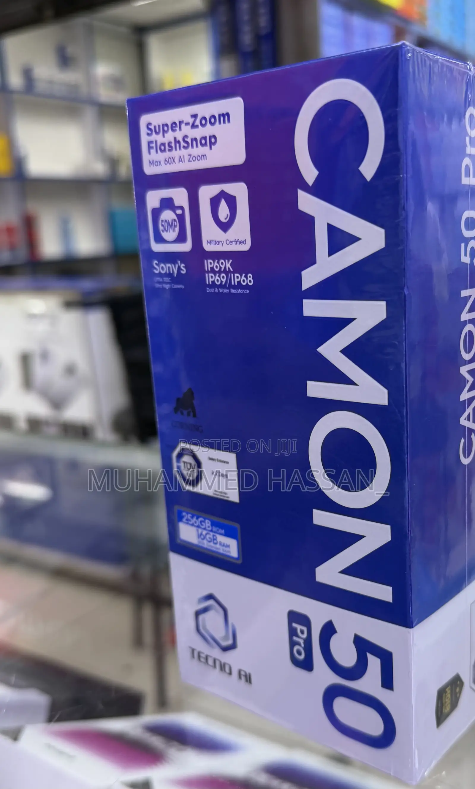 New Tecno Camon 50 Pro 256 GB Gray