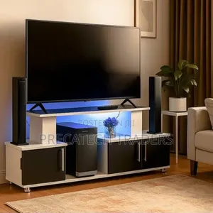 Istanbul 4ft Modern TV Stand With LED Light
