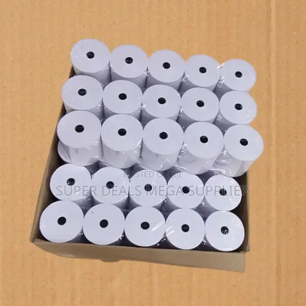 Precision Cut 50 Pieces 80mm by 80mm by 13mm Thermal Paper Rolls