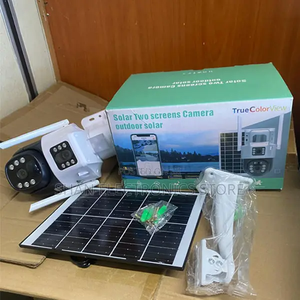 HD Day and Infrared Night Vision Solar-Powered 4G R PTZ CCTV Cam