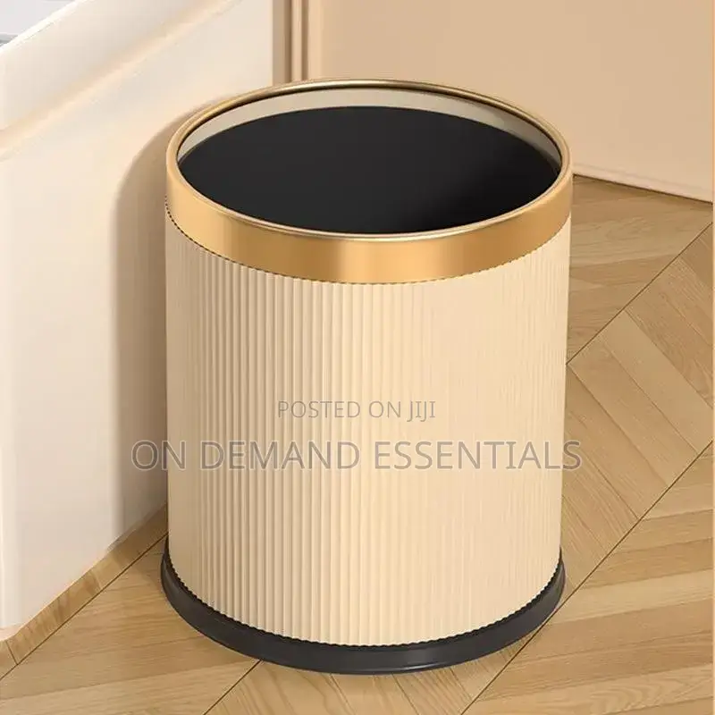 12L Cylindrical Exquisite Plastic Trash Can/ Dustbin