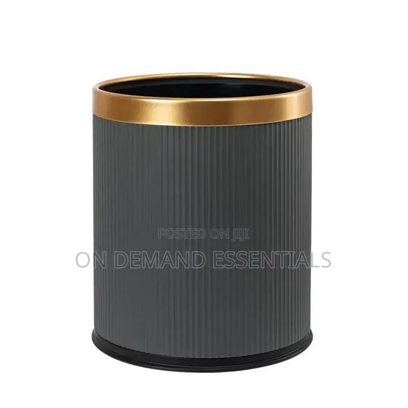 12L Cylindrical Exquisite Plastic Trash Can/ Dustbin