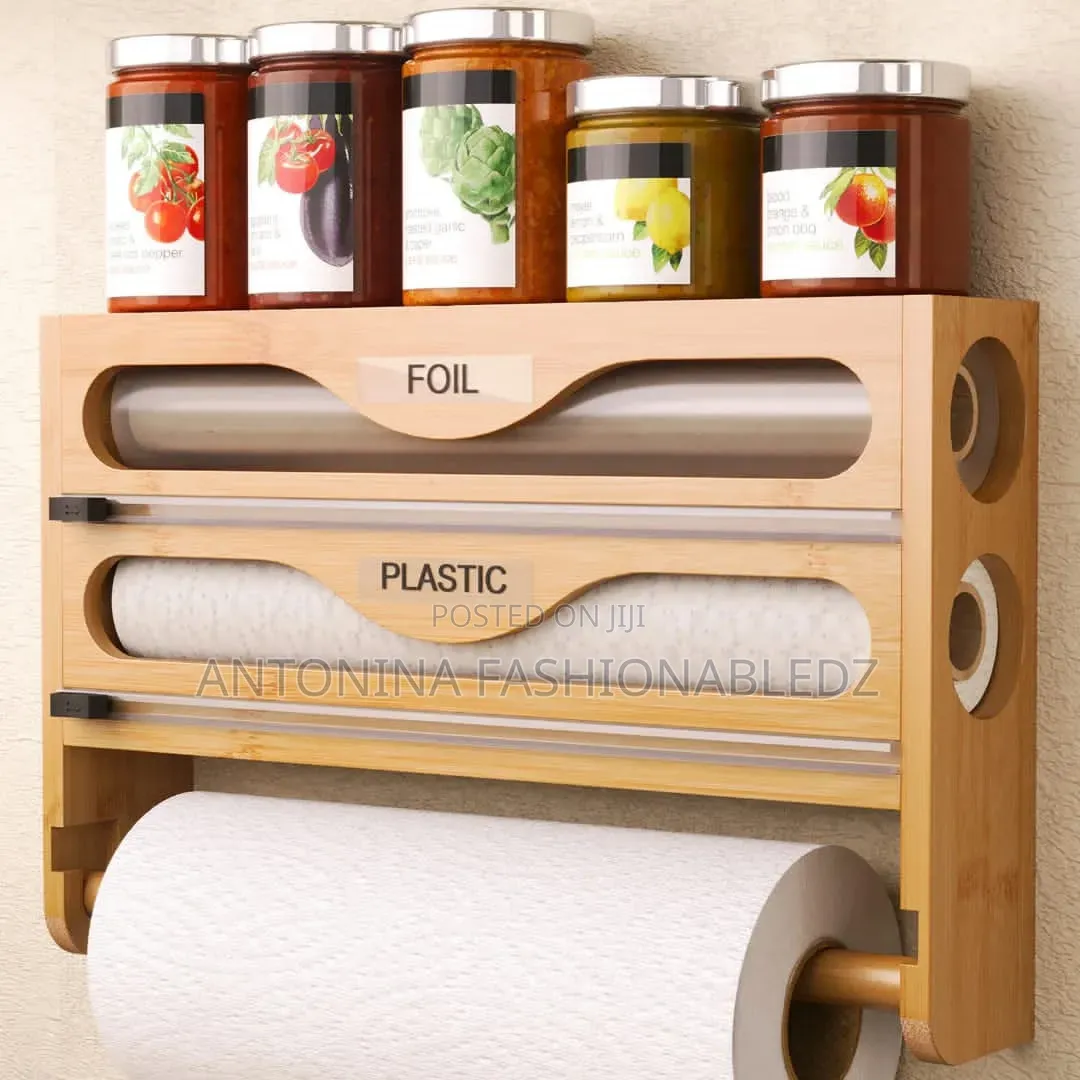 3 in 1 3 in 1 Clingfilm Organizer With Cutters. Aluminium/