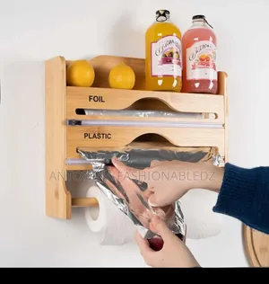 3 in 1 3 in 1 Clingfilm Organizer With Cutters. Aluminium/