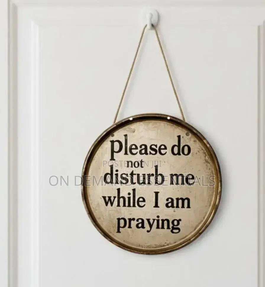 2D Flat Wooden Do Not Disturb Hanging Decor Sign