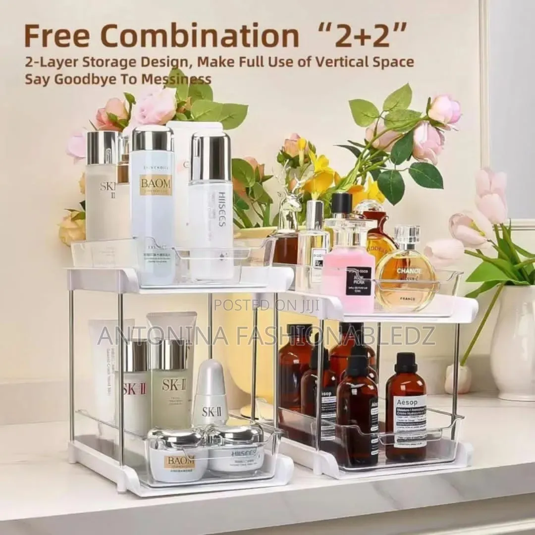 *2-Tier Rectangular Countertop Storage Organizer / Multipurpose