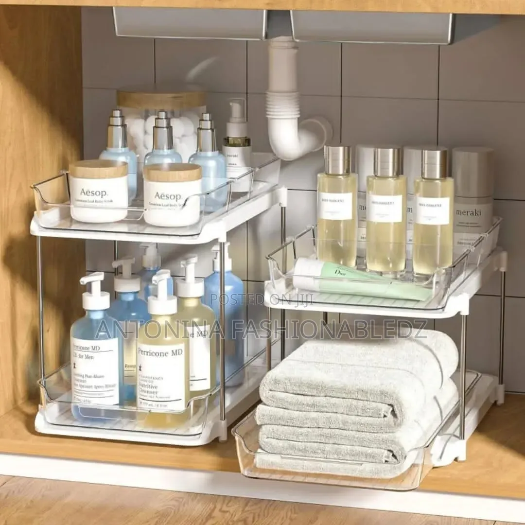 *2-Tier Rectangular Countertop Storage Organizer / Multipurpose