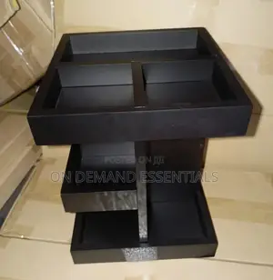 3-Tier Rotating Wooden Makeup/Cosmetics/Perfume Organizer