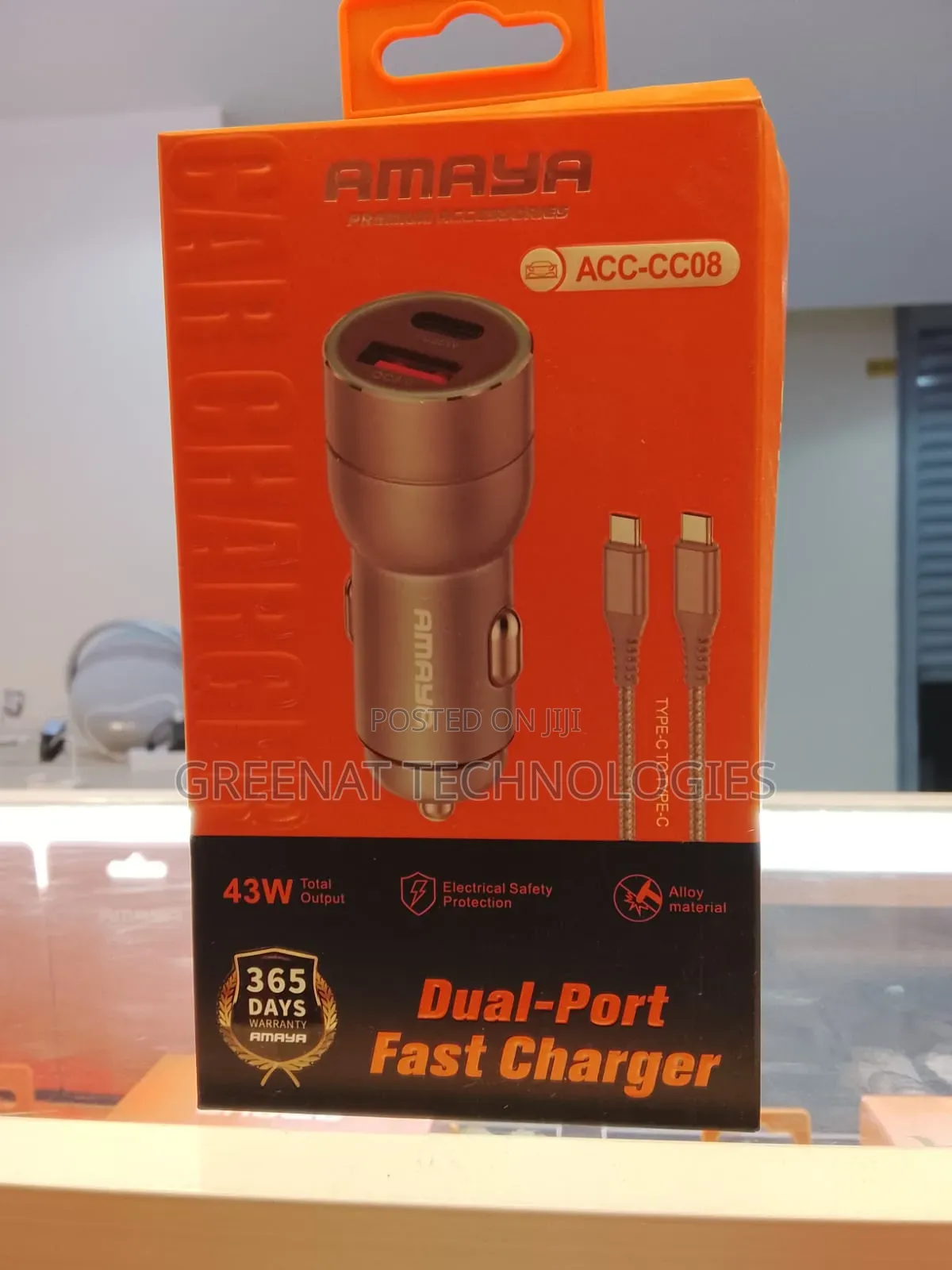 Amaya Dual-Port Fast Car Charger
