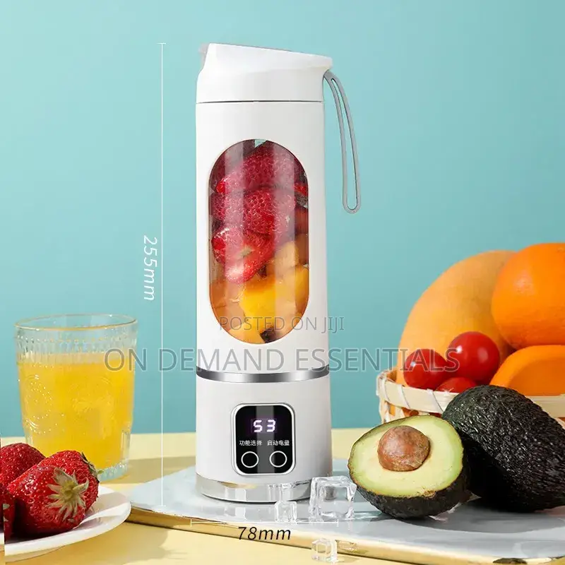 450mL Portable Fruit Juicer With 8 Page Blade Home USB Rechargeable