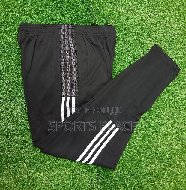 Adidas Black With White Strips Track Pants - thumbnail 3