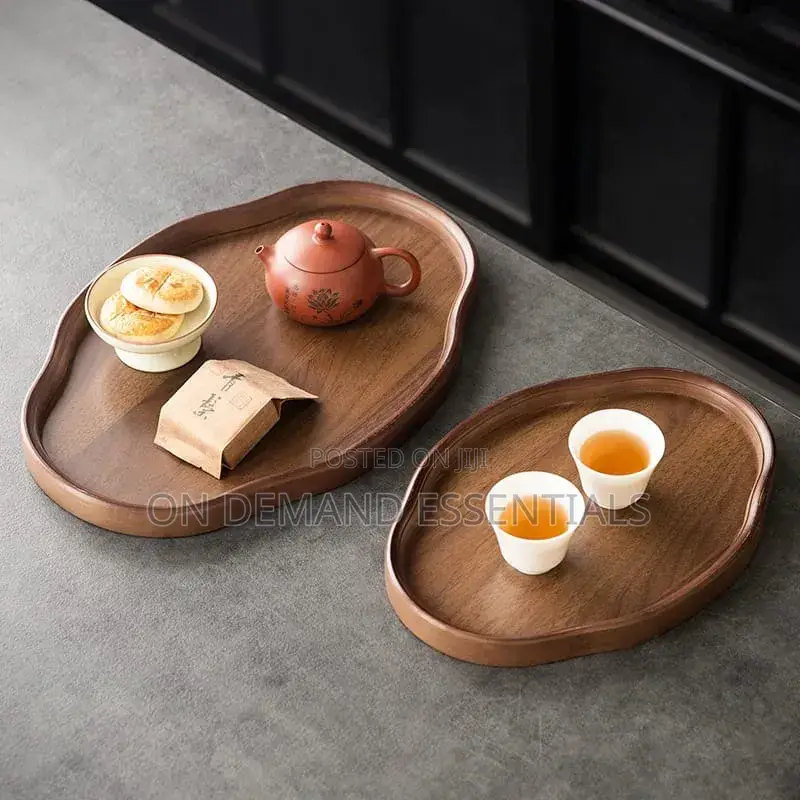 Wooden Decorative Serving Tray for Coffee Table