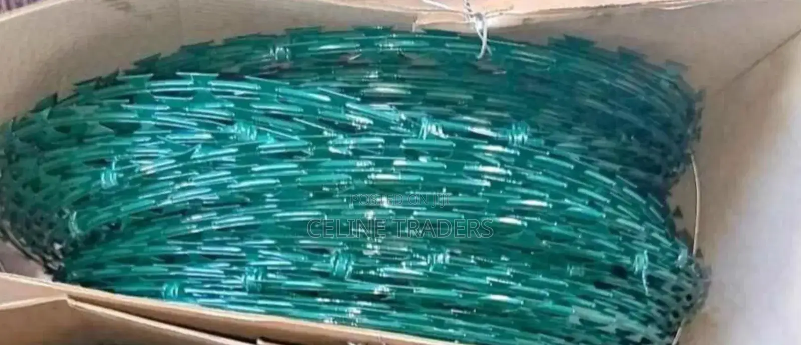 High Security Green Razor Wire