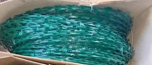 High Security Green Razor Wire