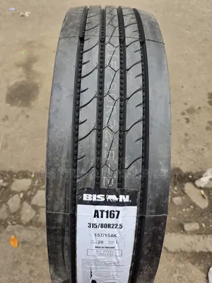 315 /80 R22. 5 BISON TIRES (Commercial) Thailand.