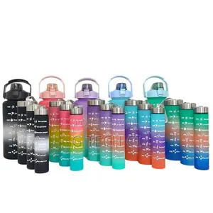 3 in 1 Motivational Water Bottle